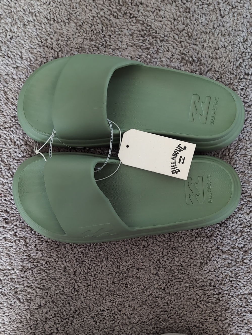 Billabong Green Slide Sandals